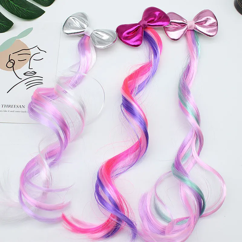 

Baby Headwear Color Bow Baby Wig Hairpin Hair Clips Hair Accessories for Children