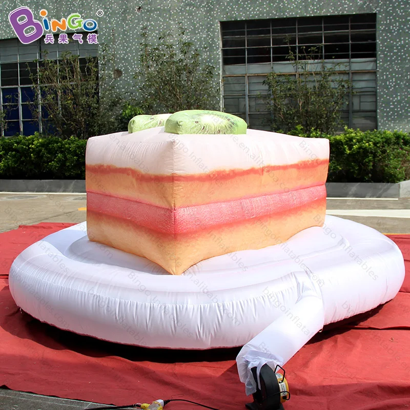 Промоцена 3x3x1 2 м надувной киви фруктовый торт для праздника/крупного плана