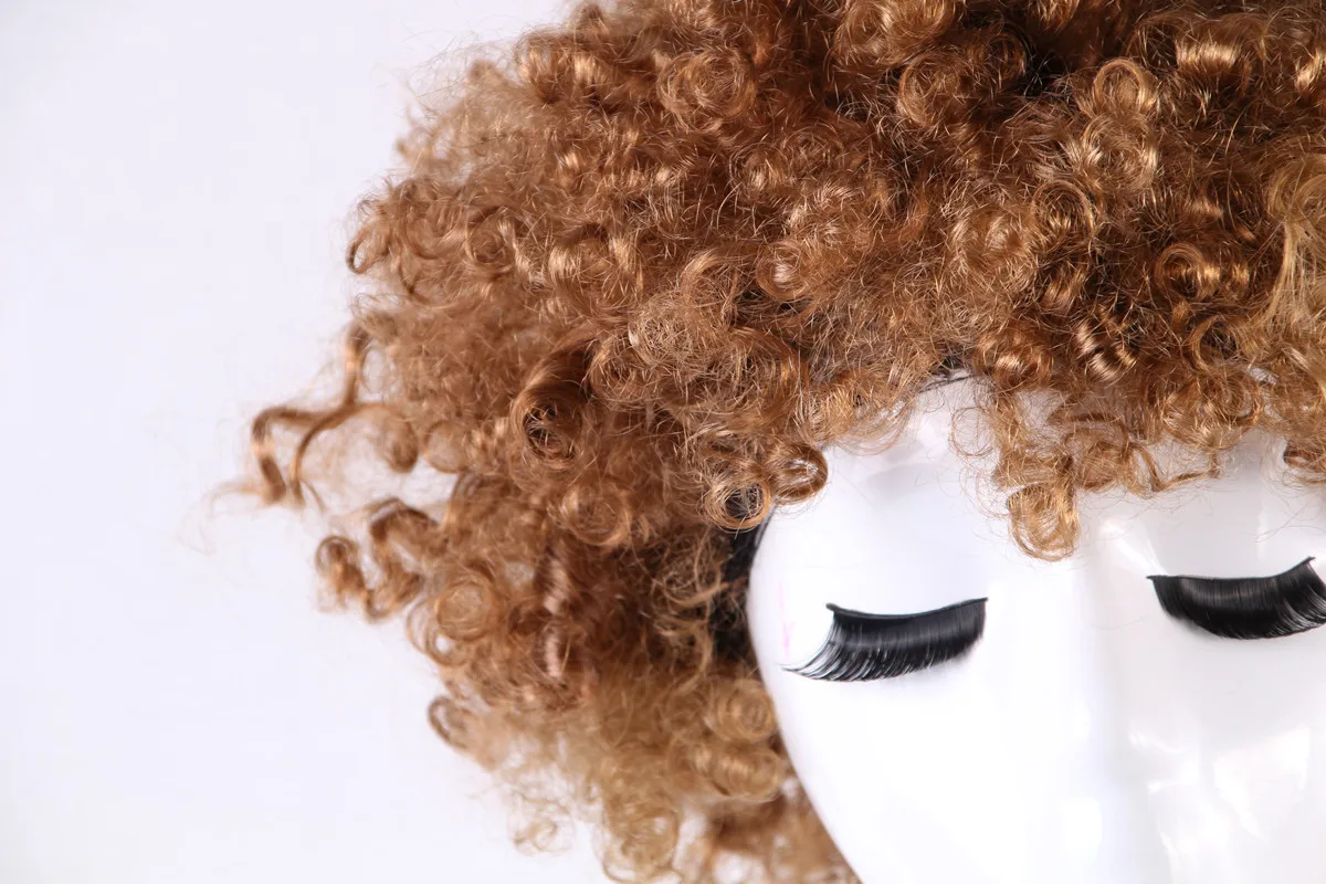 Хэллоуин cos пушистый Цветной вентиляторы для волос взрослых Cos многоцветный