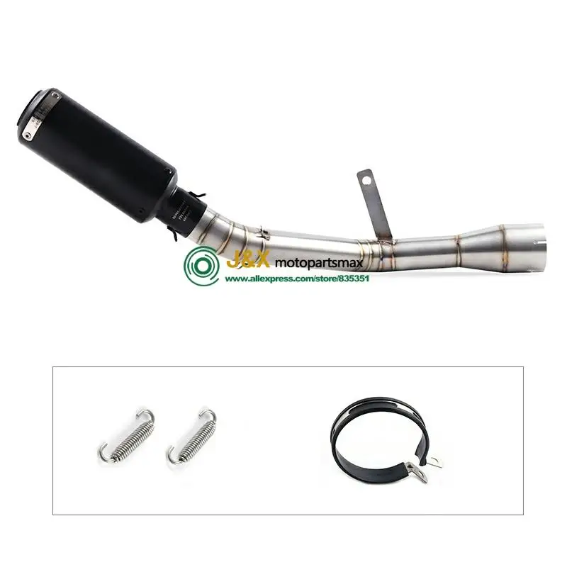 Соединительная круглая выхлопная средняя труба для мотоцикла 51 мм Глушитель без