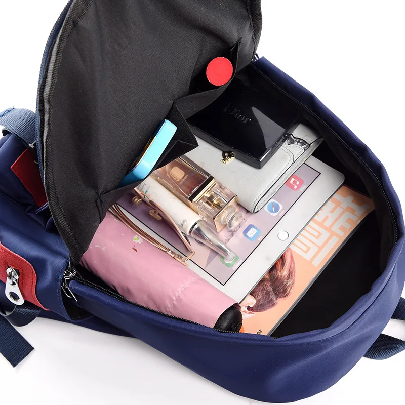 

Solid Color Letter Casual Backpack for Women Big Colorful Large Ladies Travel Bag Girls Oxford School Bags New Female Knapsack