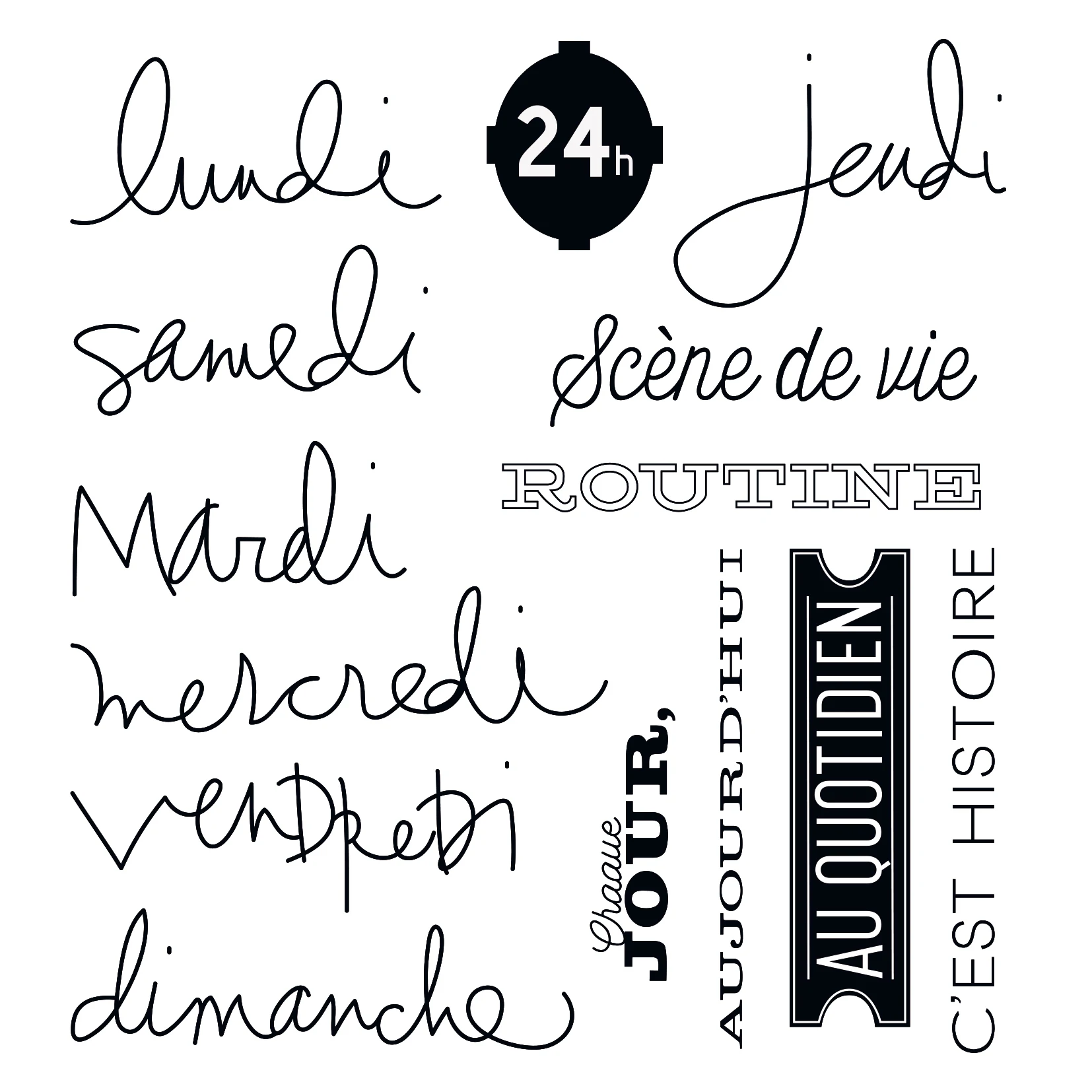 

French word Transparent Silicone Rubber Stamp Sheet Cling Scrapbooking DIY Cute Pattern Photo Album Stamp