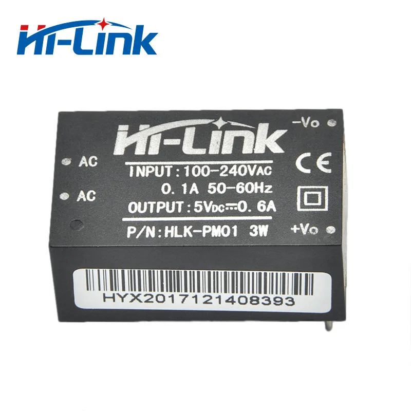 Ac dc 220V to 5v 3w  power supply module HLK-PM01,Hi-Link original power module