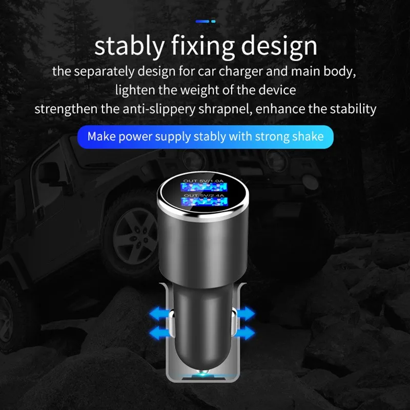 Автомобильный fm передатчик Aux модулятор Bluetooth громкая связь автомобильный аудио