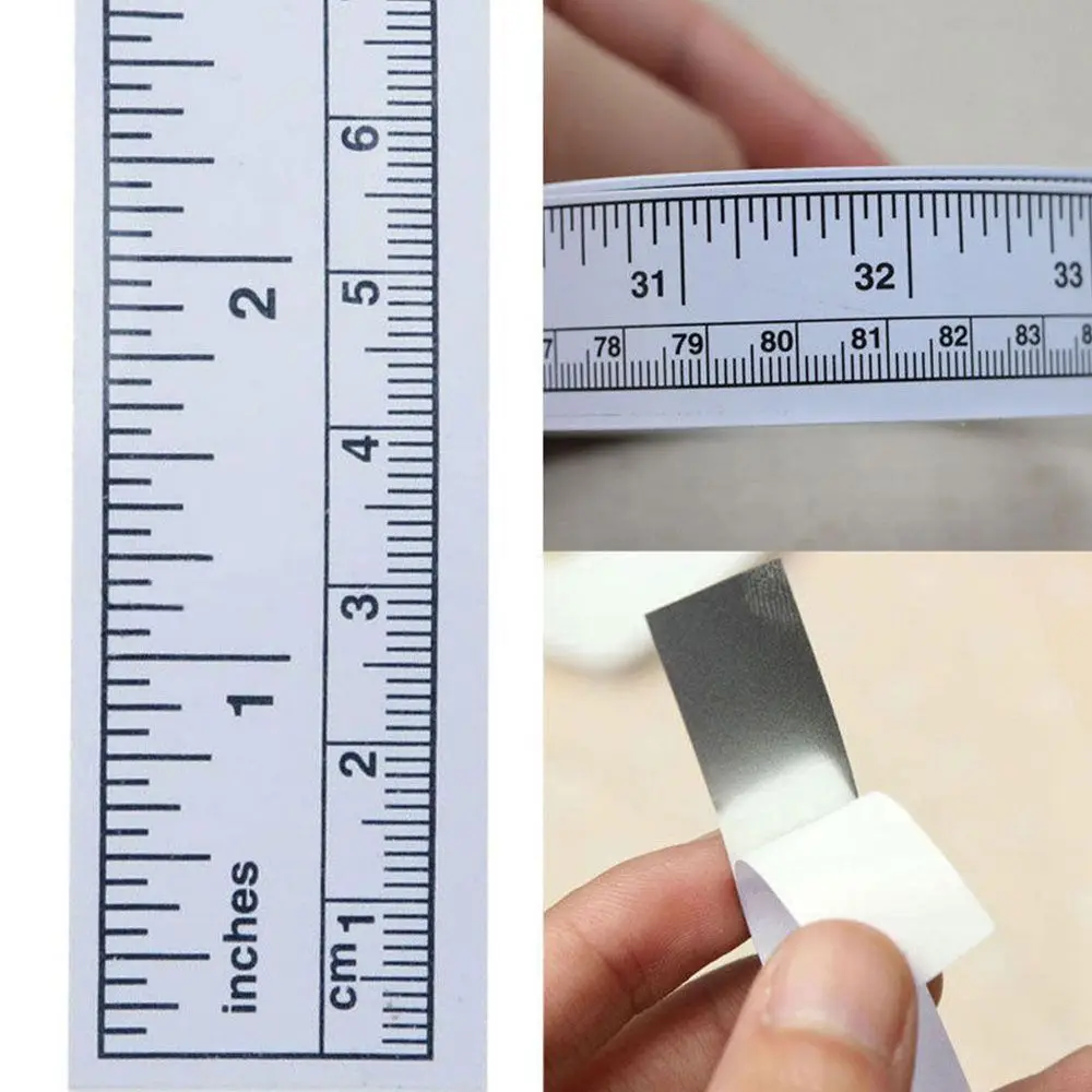 

1PC 90cm Self Adhesive Metric Soft Measure Tape Vinyl Ruler For Sewing Portable Tailor Cloth Rulers Machine Sticker