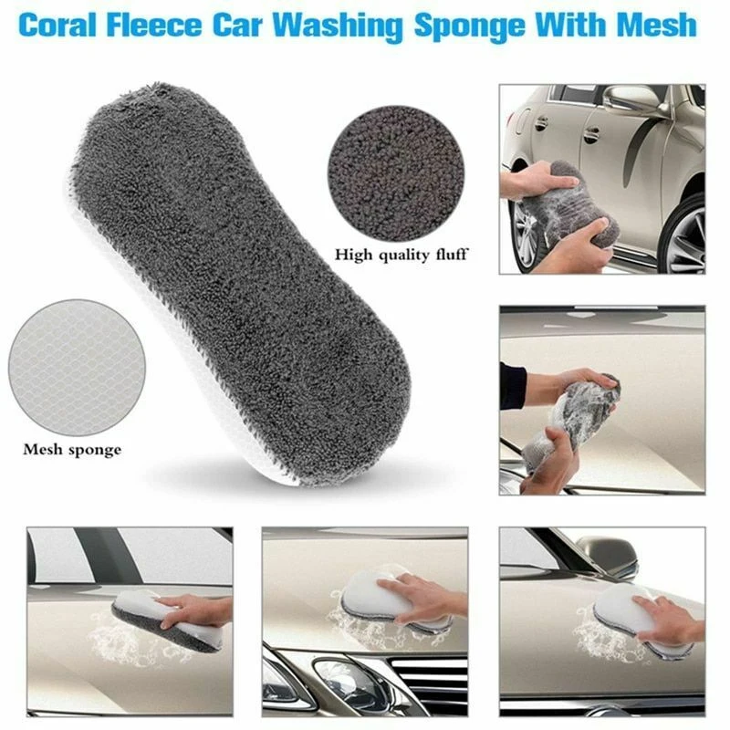 

9pcs/Set Auto Cleaning Tools Microfiber Towel Car Tire Brush Soft Absorbancy Glove Detailing Car Motorcycle Washer Care Set