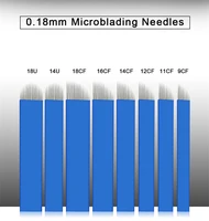 extremely thin 0 18mm nano blades microblading needles permanent makeup eyebrow tattoo needle blade microblade 3d embroidery
