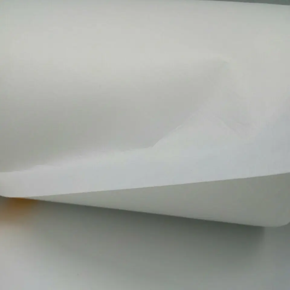 

High quality width 100cm length 100 meters Industrial Embroidery one side tear away weight 65g embroidery paper backing