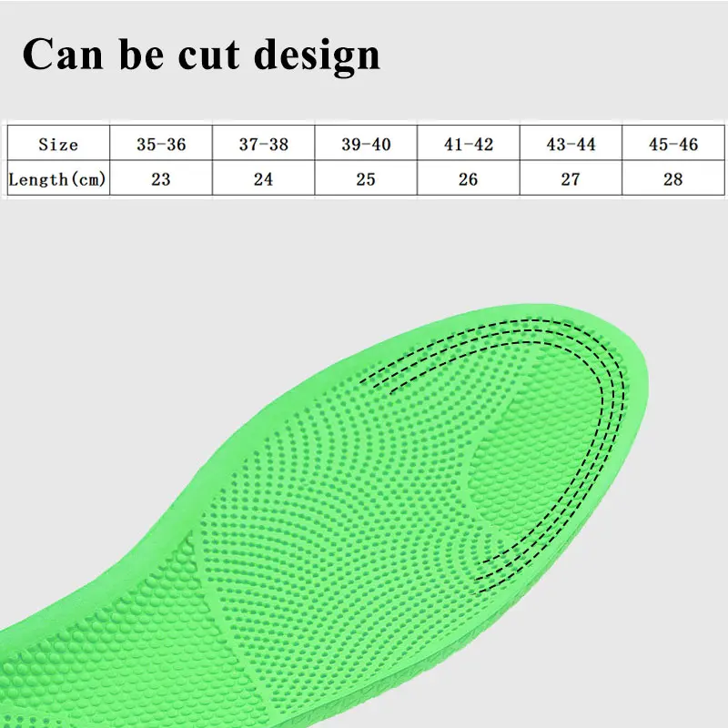 Soft High Elastic EVA Insoles Football Shoes Pad Breathable Shock Absorber Running Sports Shoe Sole Inserts Unisex Foot Insole