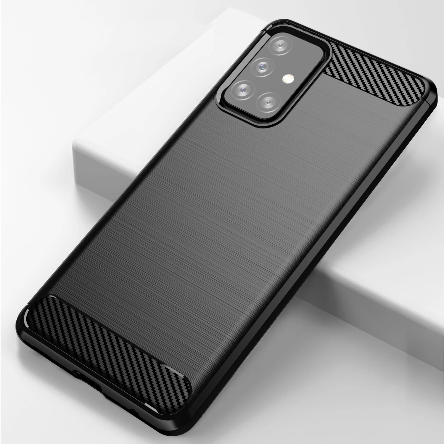 

New Case For Samsung Galaxy S21 S20 Plus Ultra A91 A71 A72 A51 Soft Silicone Shockproof Half-wrapped Shell Smartphone Protector