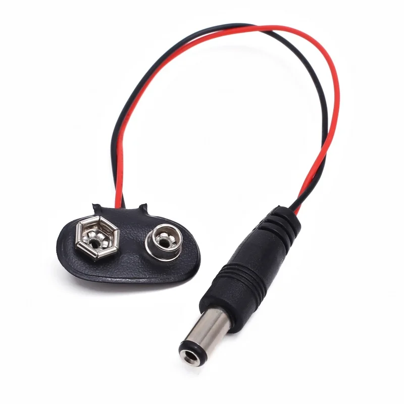 

5pcs Experimental 9V Battery Snap Power Cable to DC 9V Clip Male Line Battery Adapter