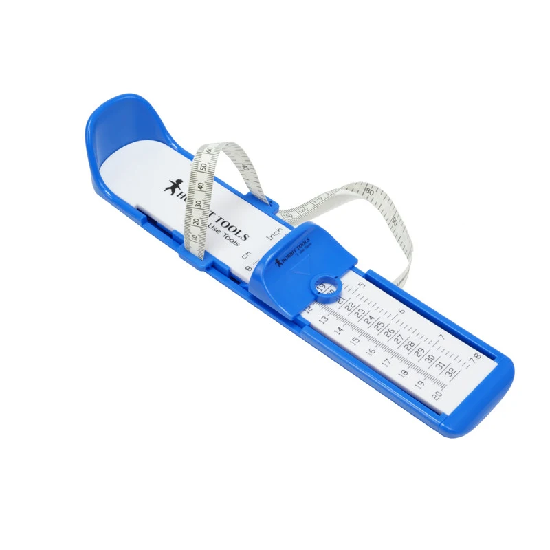 child blue Профессиональный 12-28 см для взрослых, измерительный прибор для ног, для младенцев, подходит для обуви, измерительный инструмент 8-20 см, для малышей, размер r, размер обуви, калькулятор - Цвет: child blue