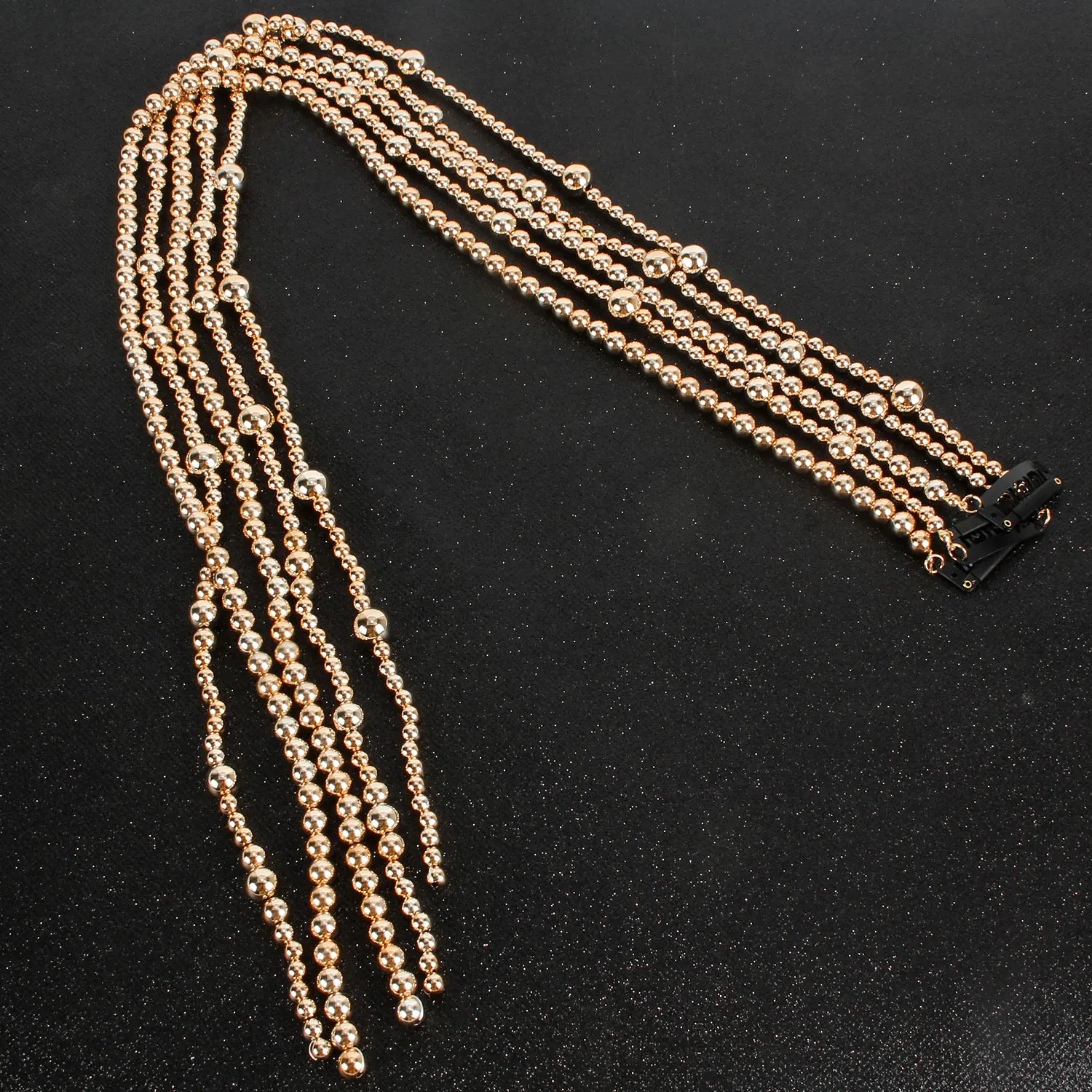 Модная Золотая жемчужная цепочка для волос хип-хоп заколка украшение бар