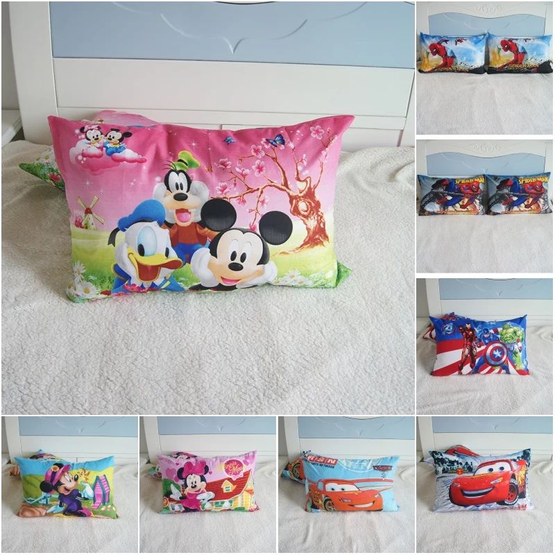 Наволочки с мультяшными героями Диснея Микки Минни Маус Mc королева тачки Детские