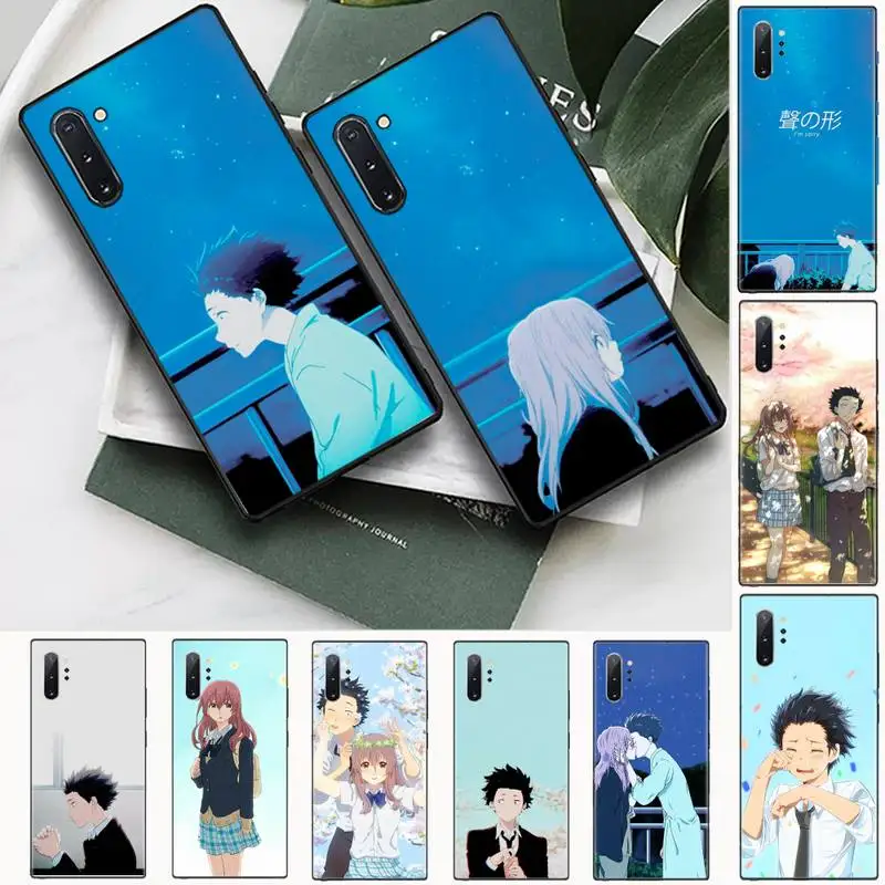 

A Silent Voice Amine Phone Case For Samsung Galaxy S8 S9 S10 Plus S10E Note 3 4 5 6 7 8 9 10 Pro Lite Cover Shell Funda