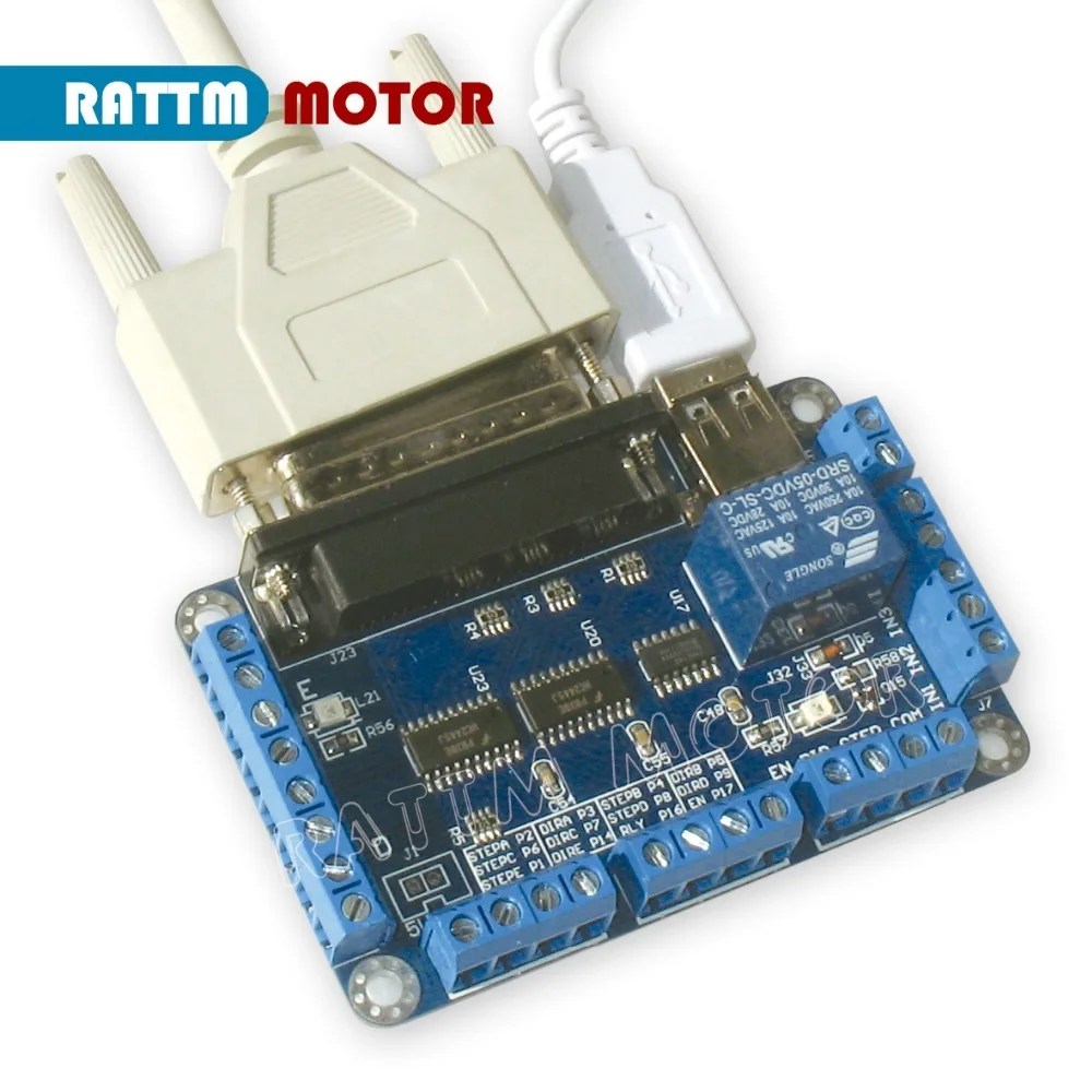 Новый тип 3 оси набор контроллеров CNC NEMA23 270oz-in шаговый двигатель и драйвер с 256