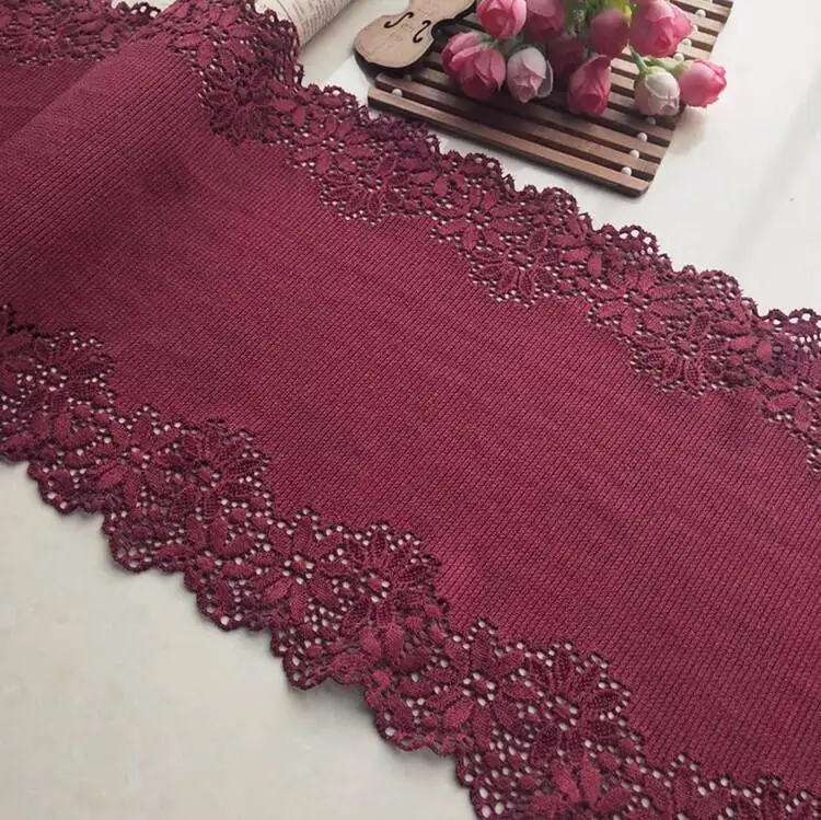 Кружевная отделка 5 метров эластичная лента черного зеленого синего кофейного