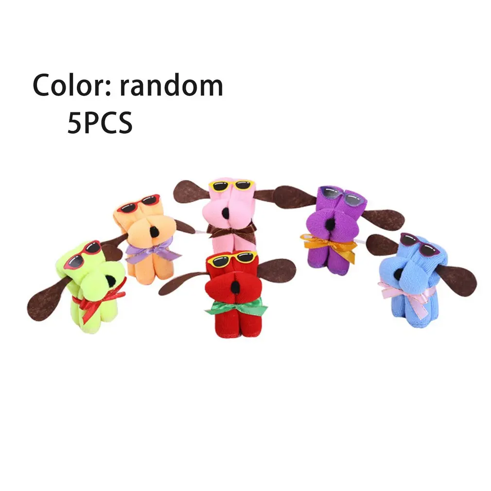 Уникальное милое полотенце в форме милой собаки из микрофибры и хлопка