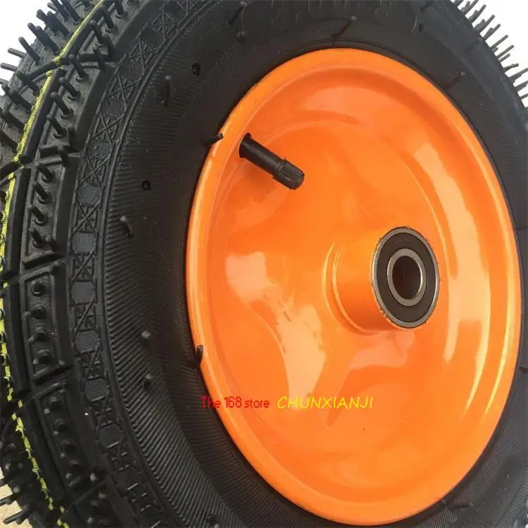 Высококачественная 14-дюймовая пневматическая резиновая колесная тележка 300-8