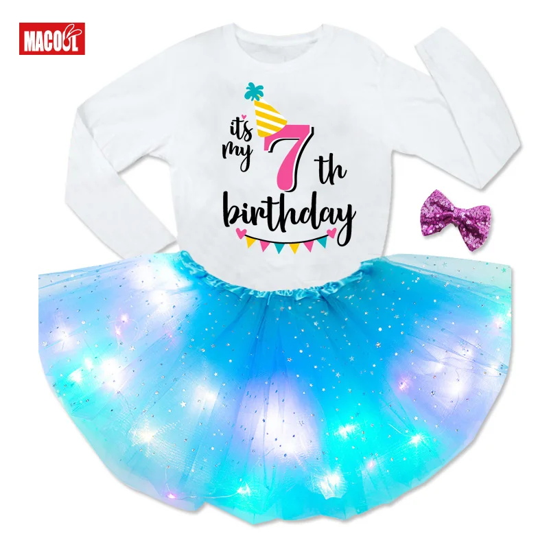 Милая яркая Одежда для девочек Летнее Детское карнавальное платье нарядное