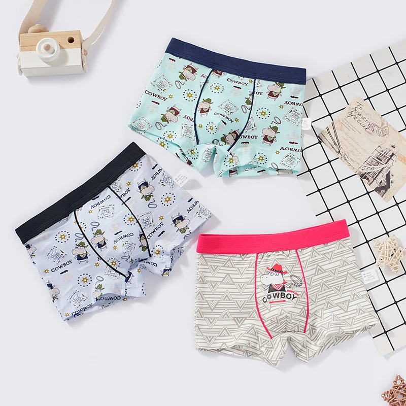 2 шт. / Лот детское нижнее белье с героями мультфильмов хлопковое дышащие мягкие