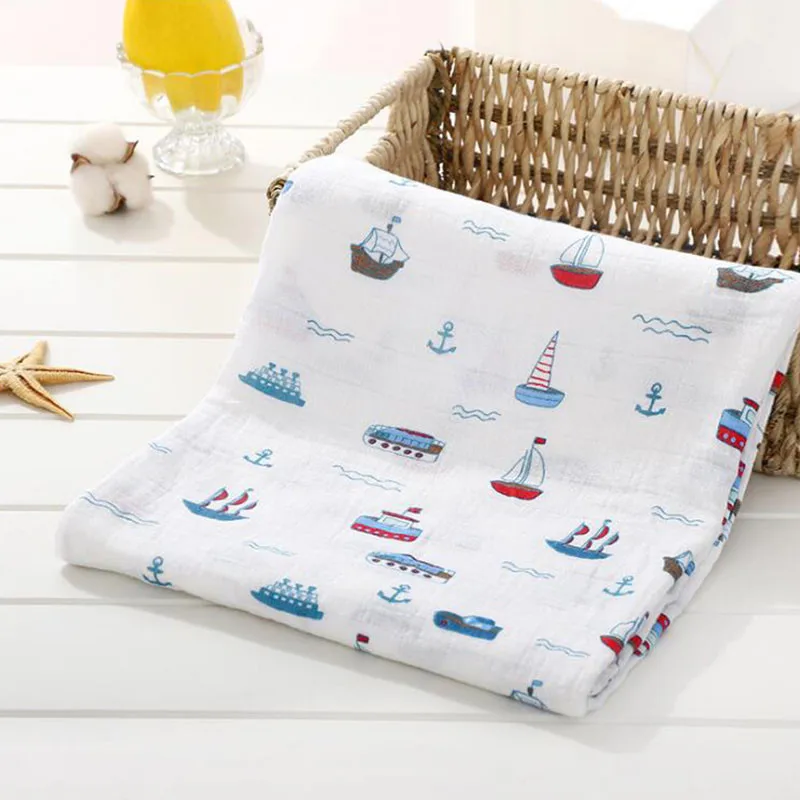 baby blanket 6 Муслиновые детские одеяла, аксессуары для фотографирования новорожденных, мягкое дышащее Пеленальное полотенце, детское постельное белье из органического хлопка, банное полотенце - Цвет: baby blanket 6