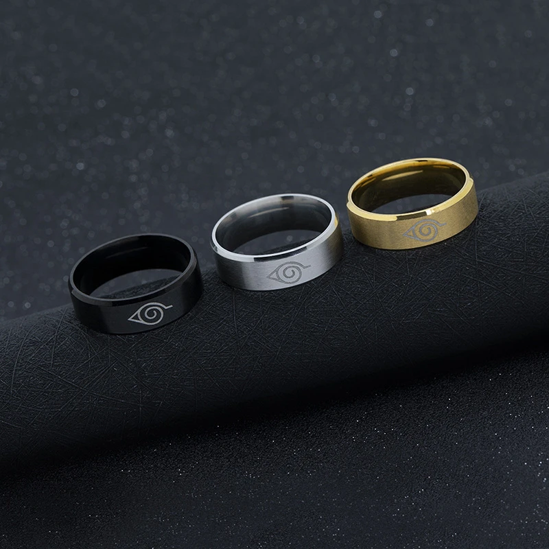 

2021 New Fashion Ninja Logo Pattern Ring Personality Men and Women Classic Punk Ninja Symbol Party Ring Jewelry