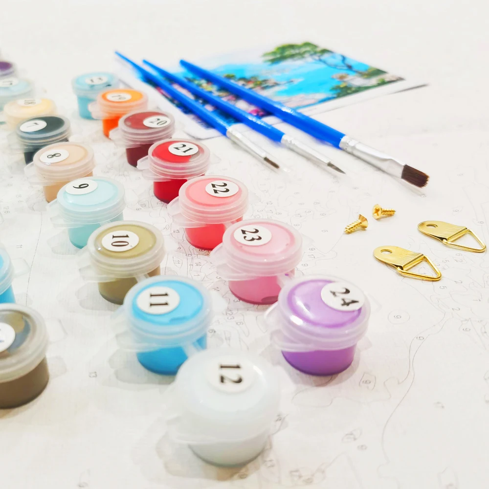 KADISCHE краска для рисования по номерам пейзажи Сделай Сам масляная Раскраска лося