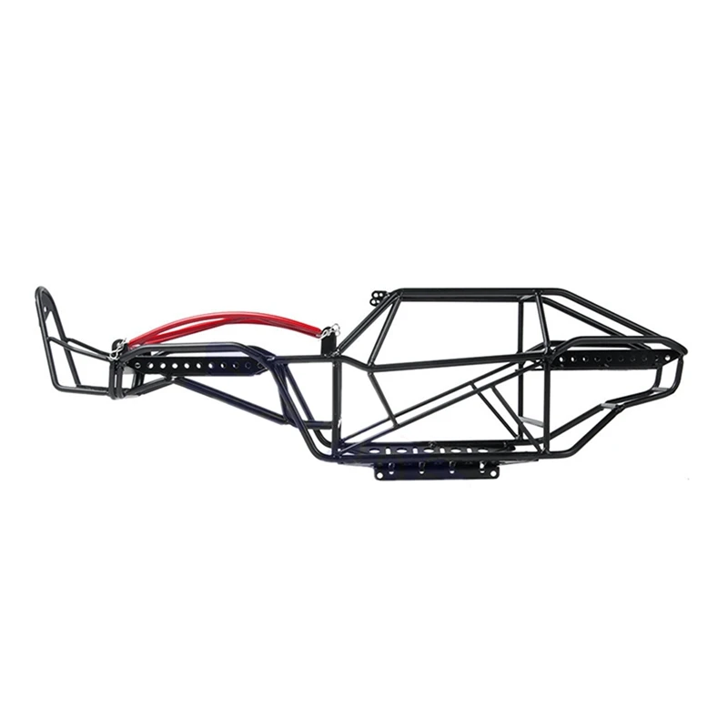 

2 Set RC Car Part: 1 Pcs Metal Chassis Body Roll Cage Full Tube Frame & 1 Set Rear Arm Suspension Link Rod