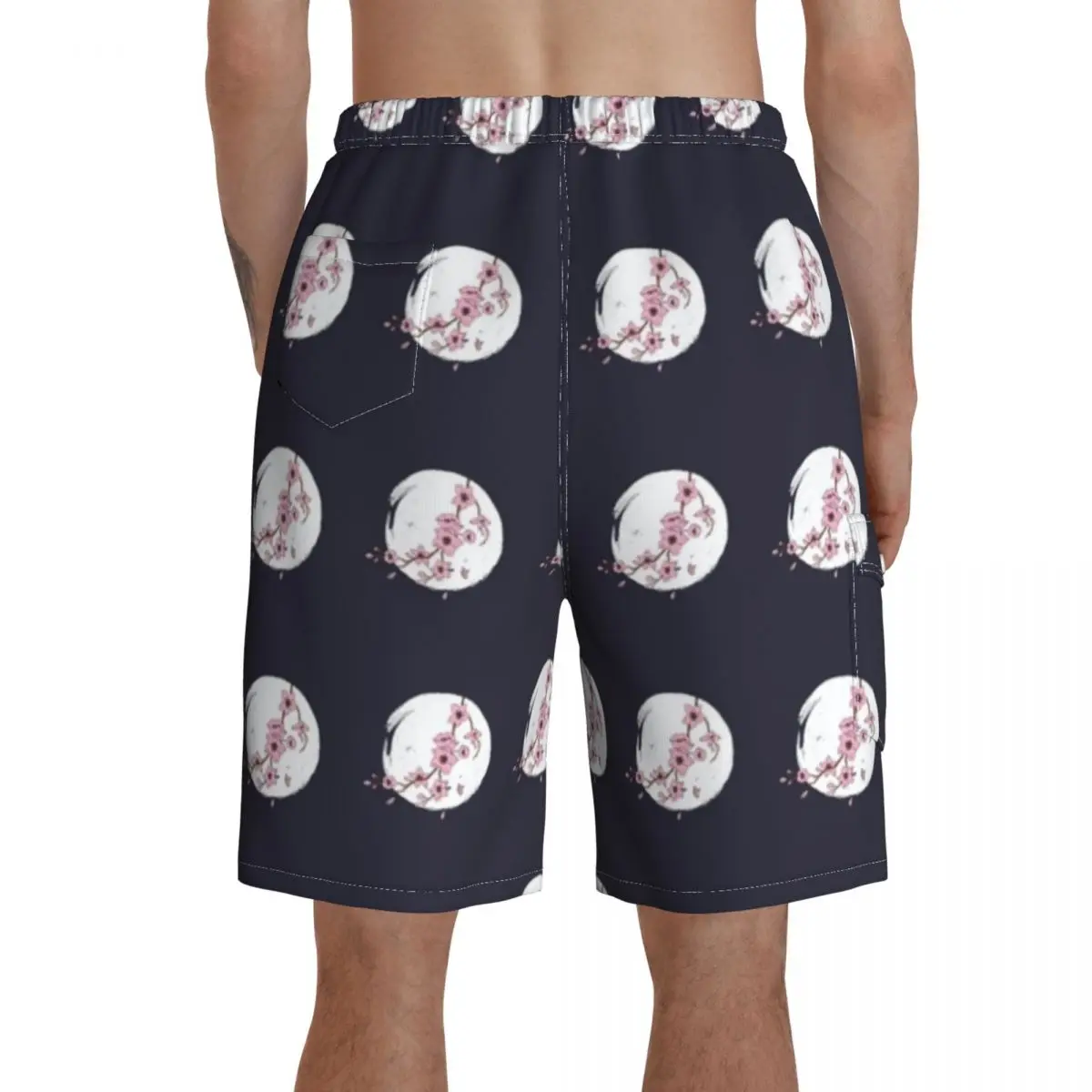 

Cherry Board Shorts Pattern Beach Swimming Trunks Polyester Men Swim Trunks