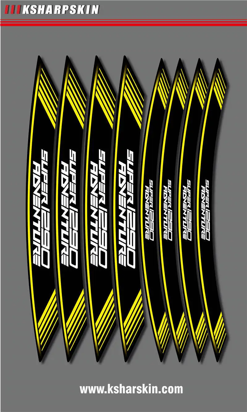 Wheel foil film personality tire logo decorative motorcycle sticker inner edge reflection decal for KTM SUPER1290 | Автомобили и