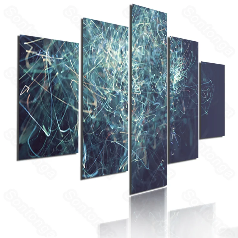 

Frameless Painting Messy Thread Head Personalized Canvas Painting Nordic Art Poster Sofa Simple Bedroom Bedside Painting