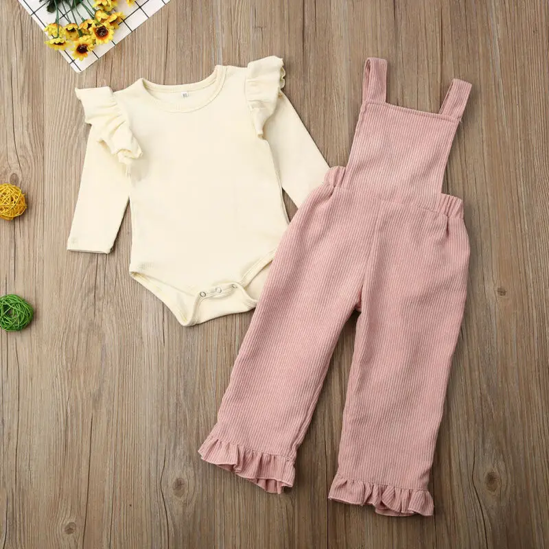 Милая детская одежда для маленьких девочек желтый боди с длинными рукавами