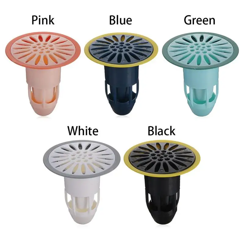 

Insect-Proof Floor Drain Core Anti-odor Hair Trap Plug Silicone Shower Drain Stopper Kitchen Bathroom Toilet Sewer Supplies