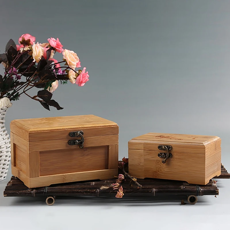 

Bamboo Craft Princess Korean Bamboo Jewelry Box Wooden Jewelry Storage Box Collection Box Gift Box