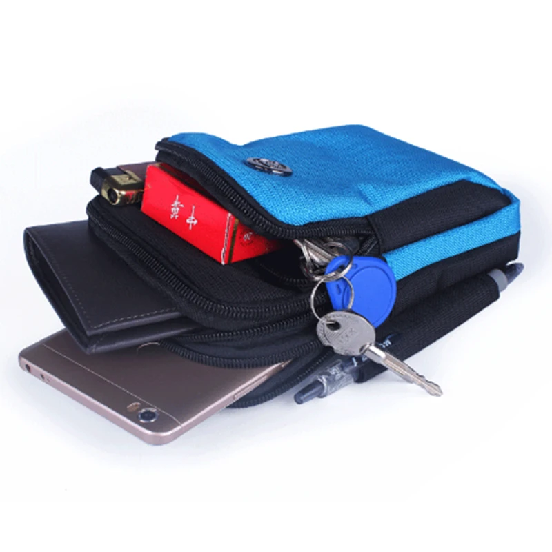 Нейлоновые поясные сумки унисекс с крючком Женский чехол для телефона кошелек