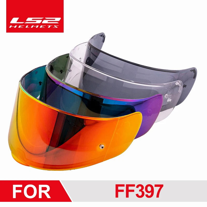 

Оригинальный мотоциклетный шлем LS2 FF397, дымчатый/прозрачный/серебристый объектив, Полнолицевая линза шлема, аксессуары для шлема LS2 FF397