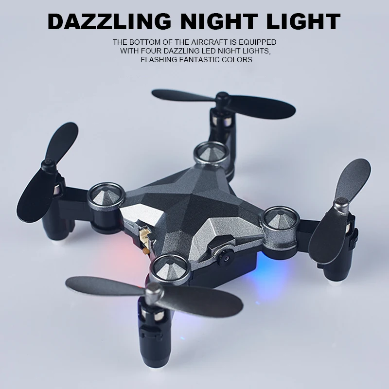Мини-камера Led Drone Wifi складной пульт дистанционного управления Дрон воздушная машина гравитационная индукция фотография четырехосные игрушечные самолеты
