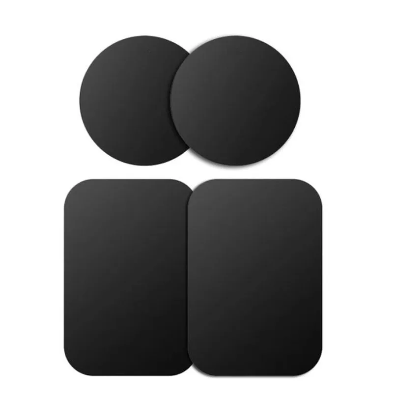 2Round2Rectangle Универсальный магнитный держатель аксессуары Запасные детали для замены металлического пластина магнитный автомобильный держатель для телефона на магните с металлической пластиной из тостолистой стали с клейкой лентой 3M - Цвет: 2Round2Rectangle