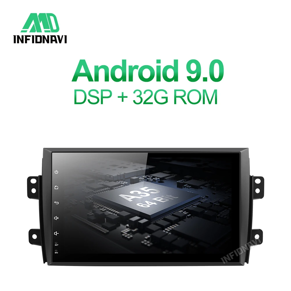 Android 9,0 автомобильный dvd для Suzuki SX4 2007-2013 gps навигация автомобиля Радио Видео Стерео Мультимедиа Плеер ips экран
