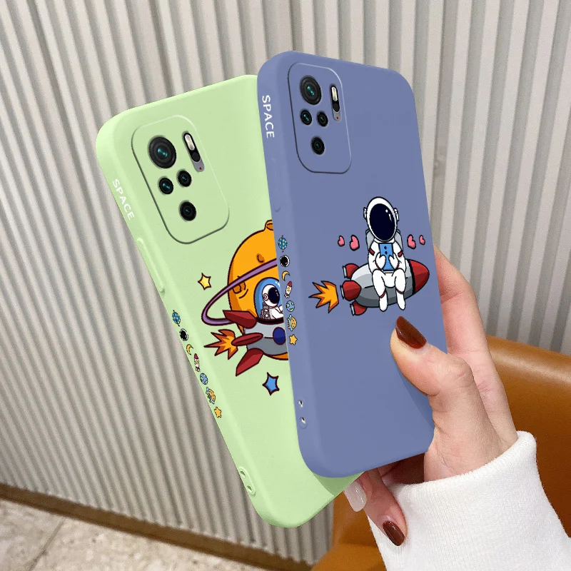 

Liquid Silicone Phone Case For Xiaomi RedmiNote 10 10S 9T 9 8 7 Camera Protective Soft Back Cover On Redmi9 9A 9T K40 K30 K20Pro