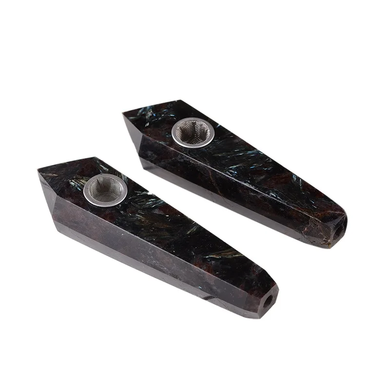 Натуральная кварцевая курительная трубка хрустальный камень трубки для сигар