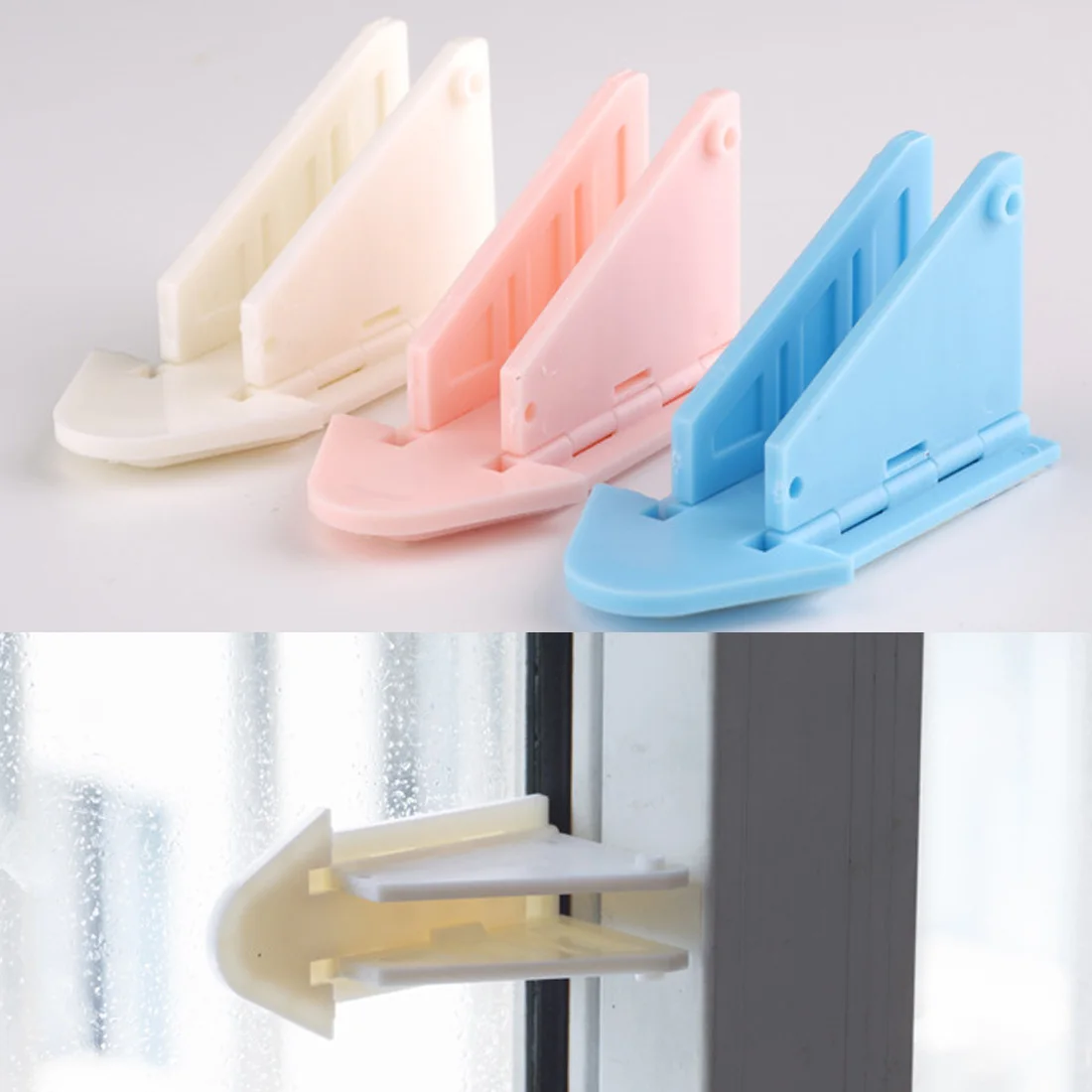 Baby Safety Lock for Sliding Door Window Children Protection Lock Drawer Cabinet Door Wardrobe Anti-pinch Wings Kids Safety Lock