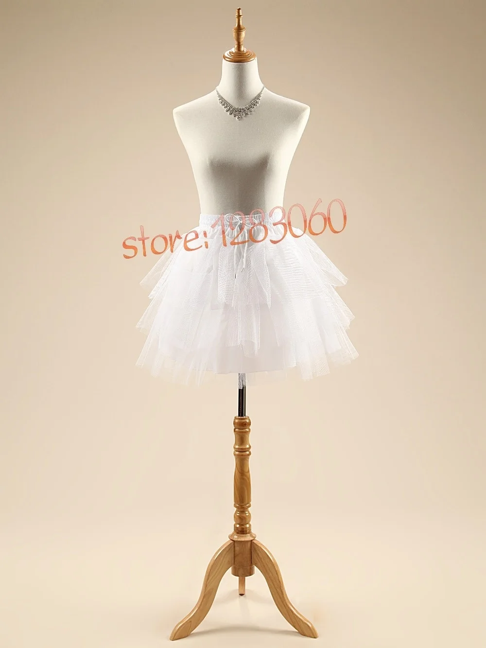 В наличии белый Тулл короткий дешевый свадебный подъюбник короткие кринолин