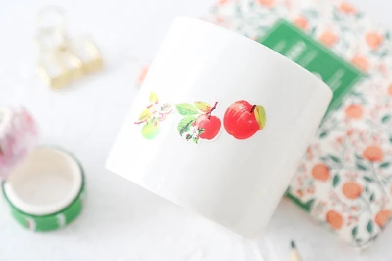 Креативная Цветочная наклейка s Kawaii мультяшная бумага DIY фото клейкая лента декоративная ручная счетная наклейка подарочные товары для рукоделия 06537