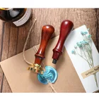 Штамп в форме сердца для мальчиков и девочек, восковая печать, конверт, алфавит, Свадебное приглашение, медная голова, деревянная ручка