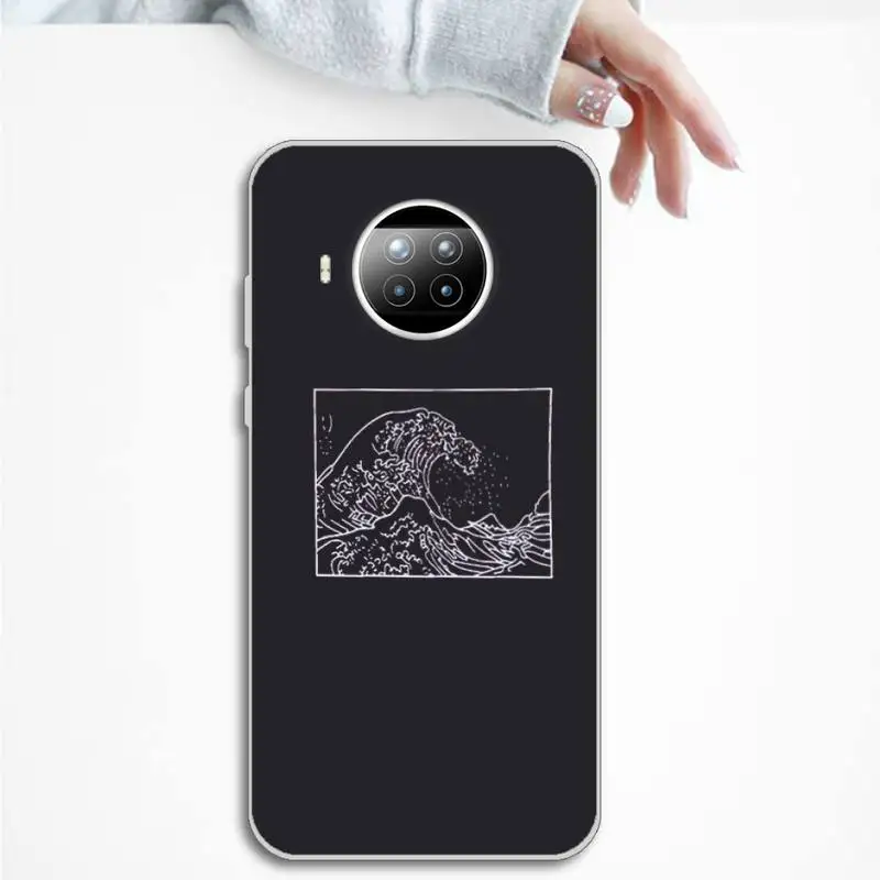 

The Great Wave off Kanagawa Phone Case Transparent Clear for Xiaomi Redmi note 10 t 8 9 pro lite 11