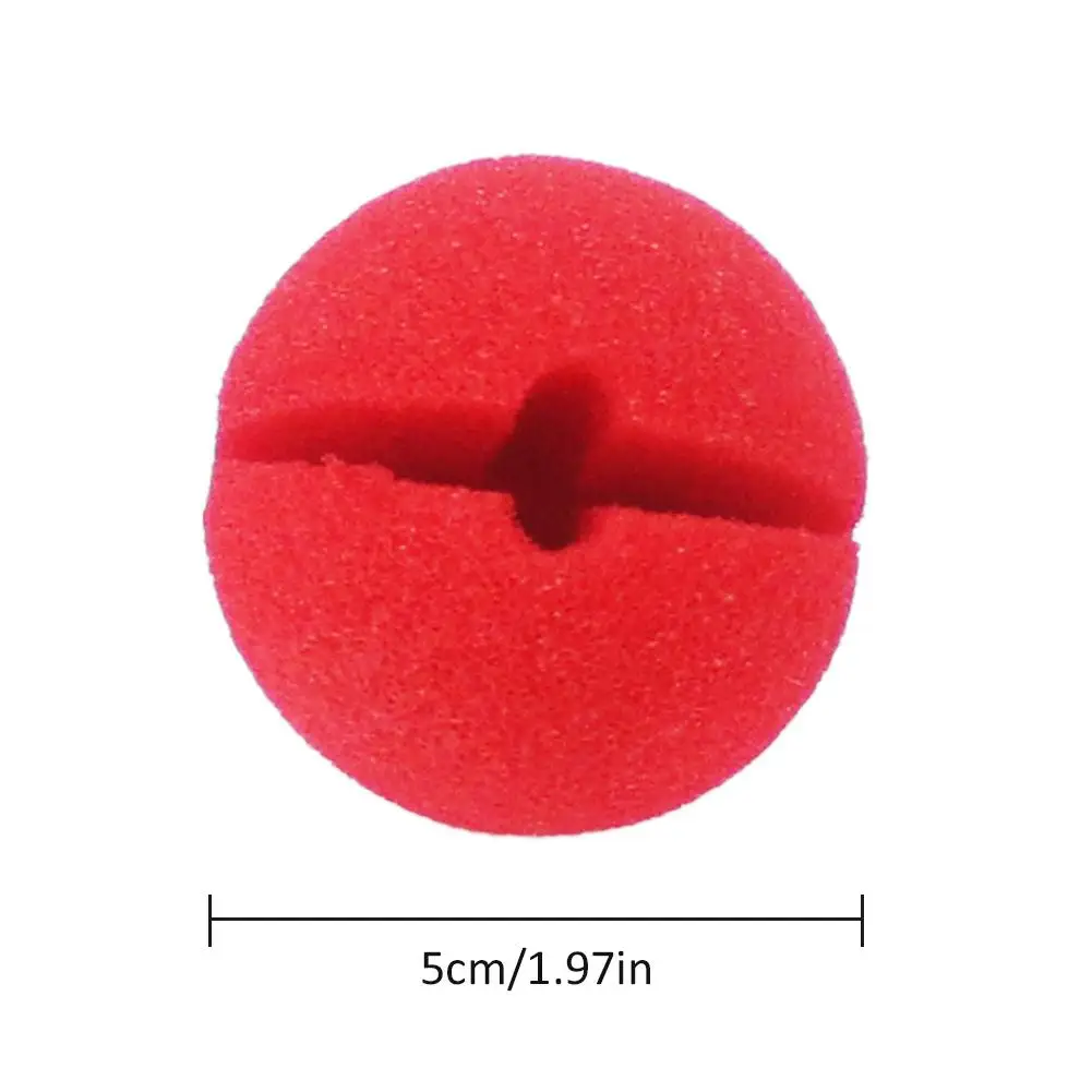 

50pcs/lot Magic Party Red Clown Nose Sponge Ball For Halloween Masquerade Kids Costume Ball Party Supplies Clowns Play Props