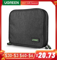 ugreen case for hard drive power bank storage bag for hdd ssd external hard drive case for ipad mini iphone storage pouch bag