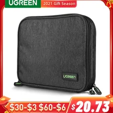 UGREEN Case For Hard Drive Power Bank Storage Bag For HDD SSD External Hard Drive Case For iPad Mini iPhone Storage Pouch Bag